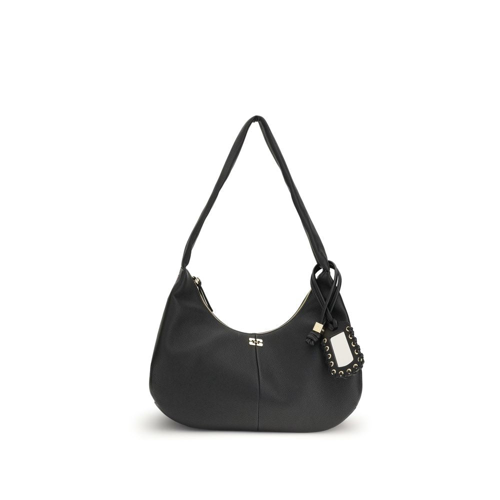 Ganni Leather hobo Shoulder Bag - ACCEXO