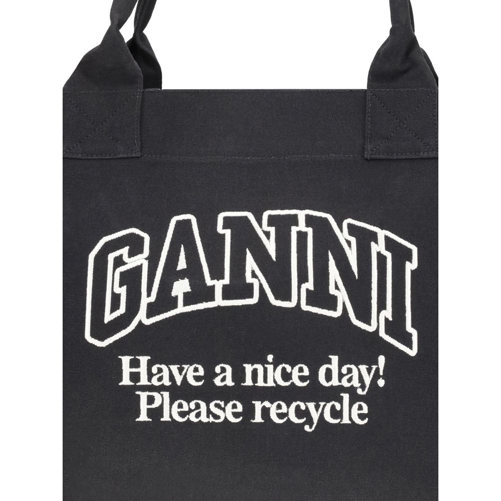 Ganni XXL Canvas Tote Bag - ACCEXO
