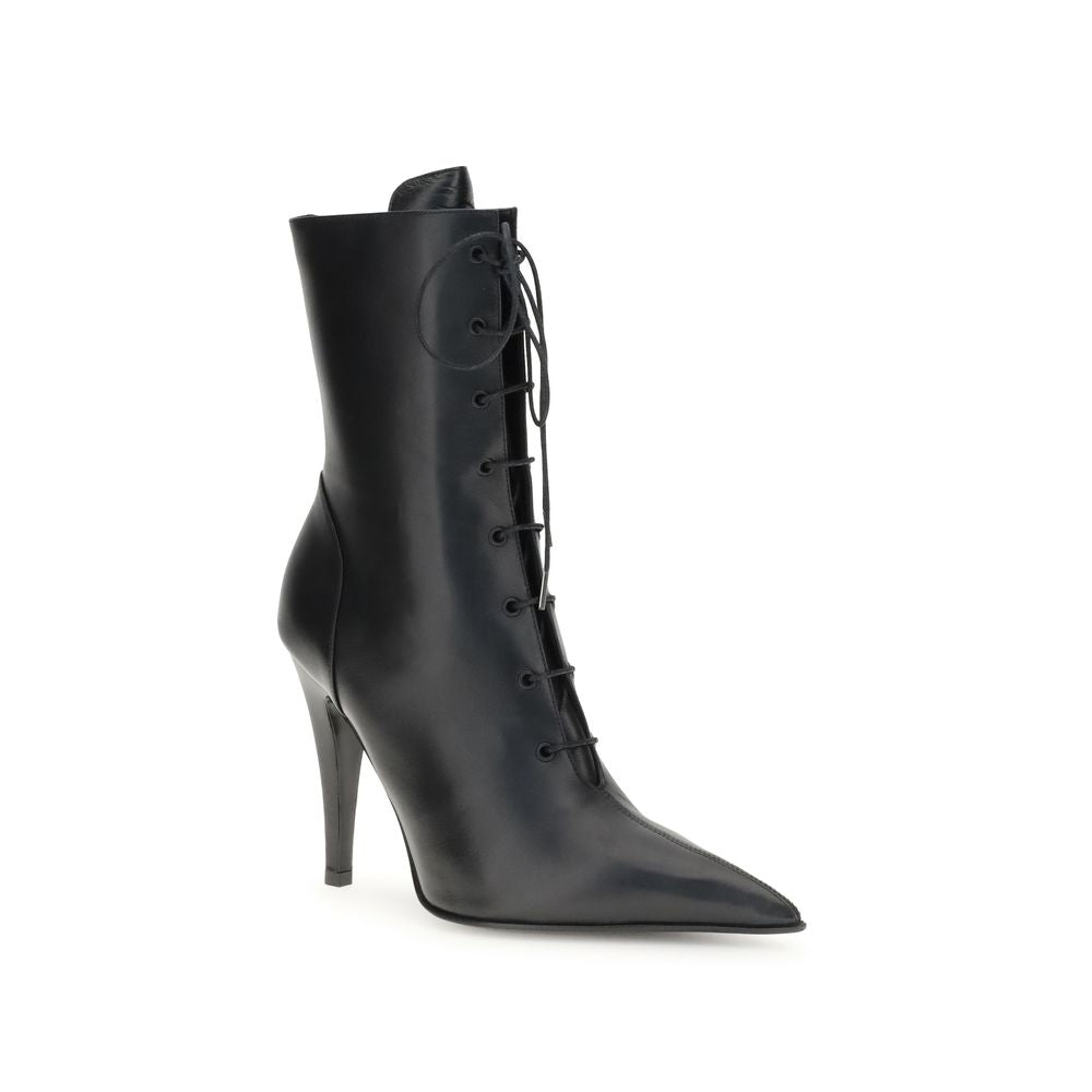 Alexander McQueen Leather Ankle Boots - ACCEXO