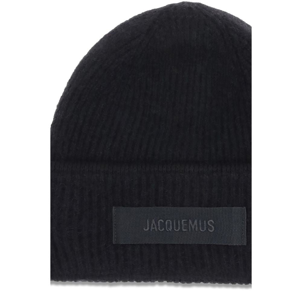 Jacquemus Gros Grain Ribbed Beanie - ACCEXO