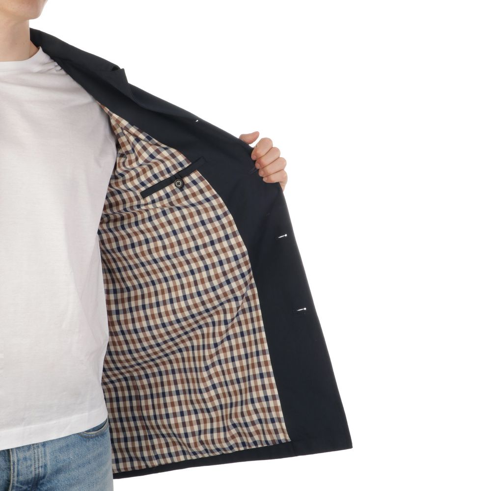 Aquascutum Blue Cotton Jacket - ACCEXO