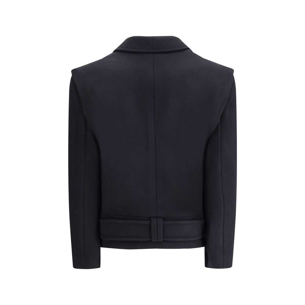 Balmain Wool Double-breasted Coat - ACCEXO