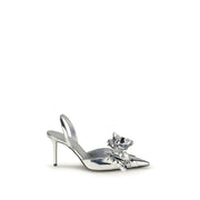 MACH & MACH Cadeau Silver Wrapped Leather Pumps - ACCEXO