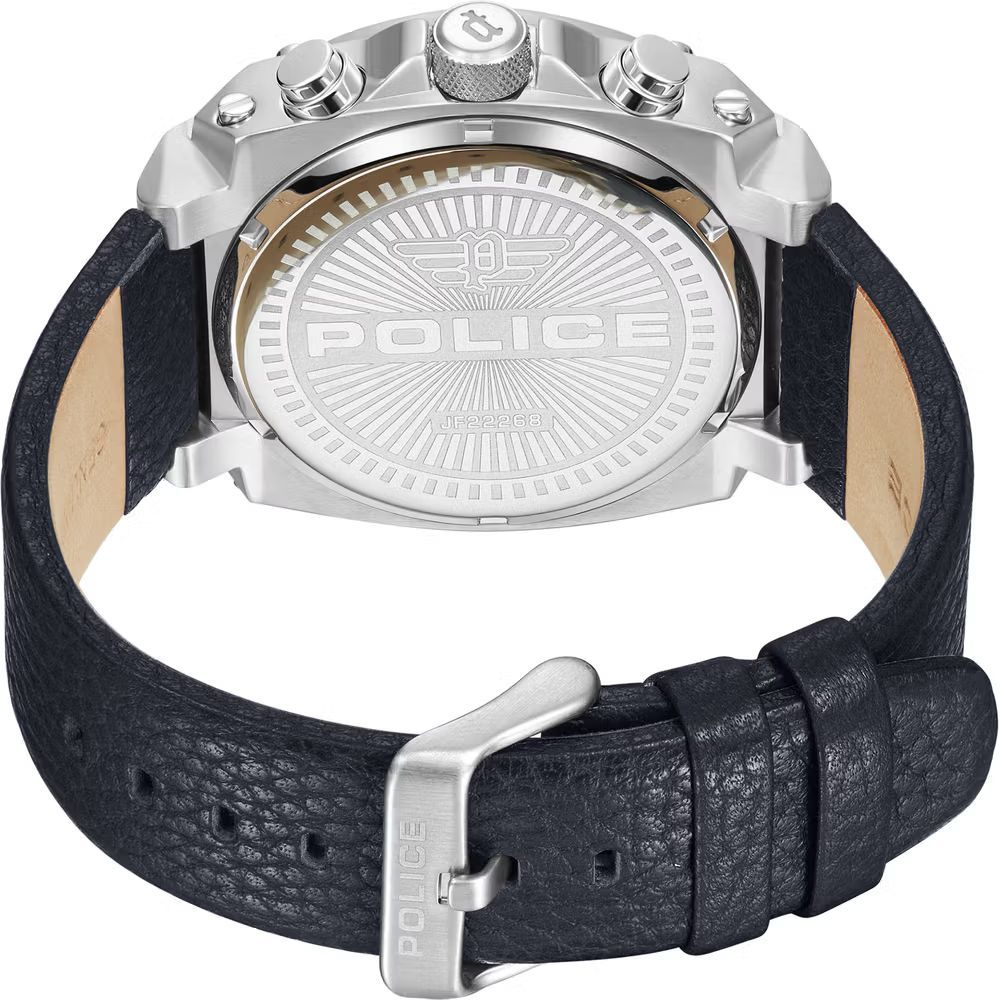 Police Blue Leather Watch - ACCEXO