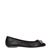 Chloé Black Leather Ballet Flats