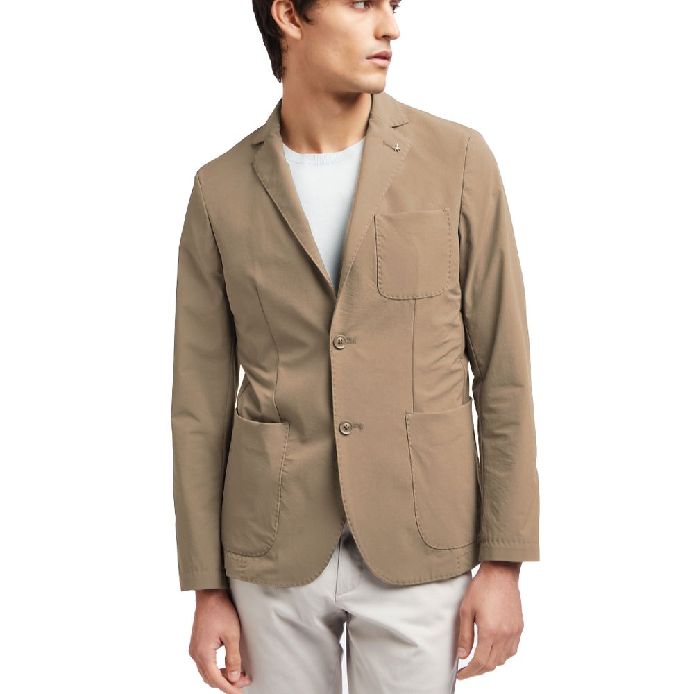 AT.P.CO Beige Polyamide Blazer - ACCEXO