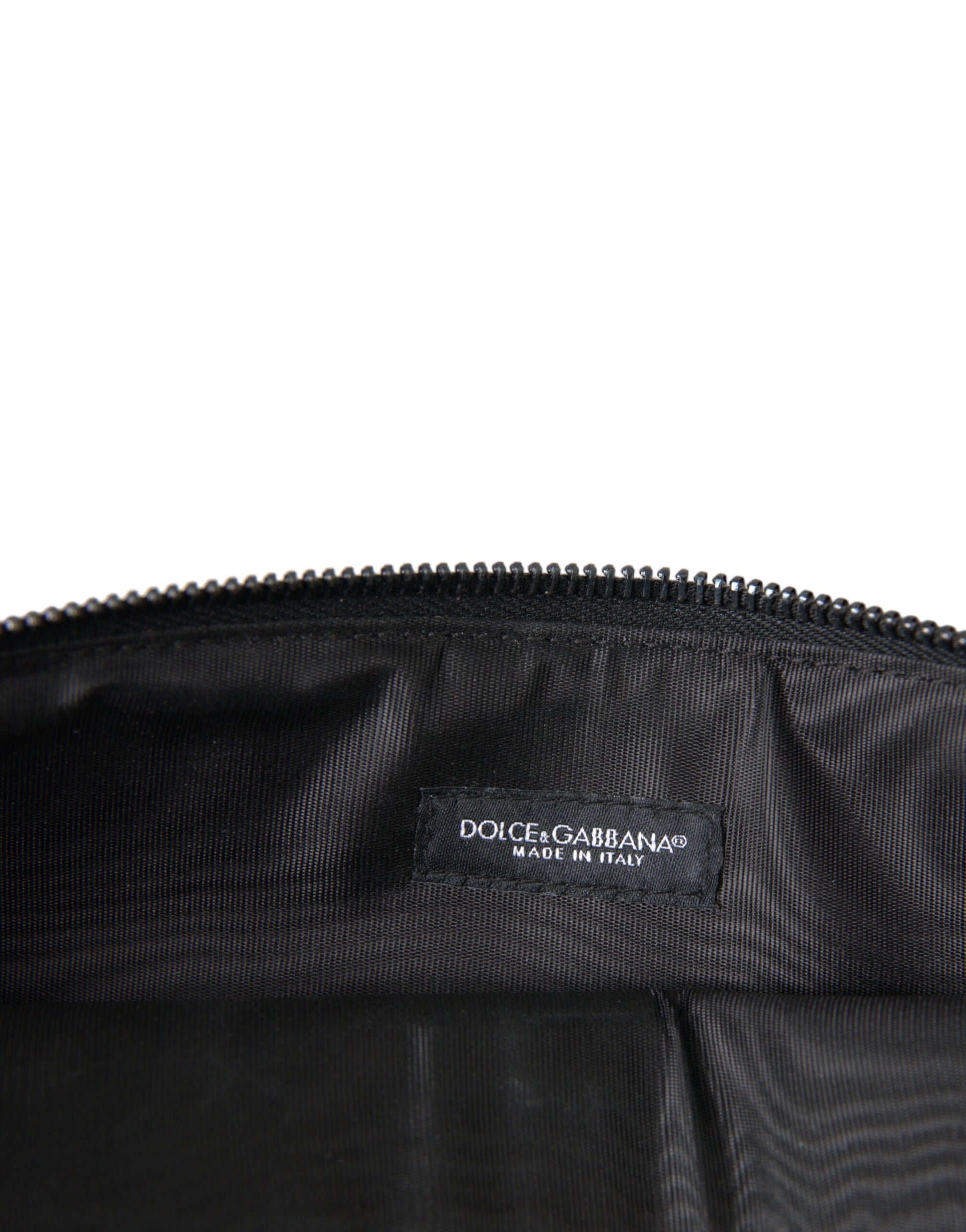 Dolce & Gabbana Multicolor Leopard Jacquard Logo Plaque Document Briefcase Bag - ACCEXO