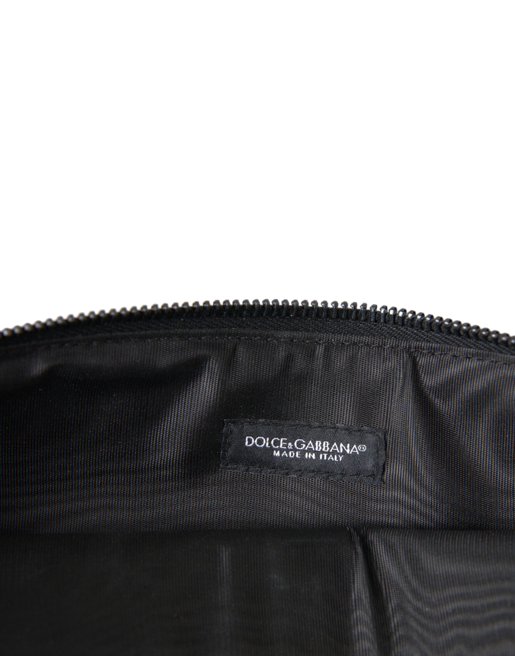 Dolce & Gabbana Multicolor Leopard Jacquard Logo Plaque Document Briefcase Bag - ACCEXO