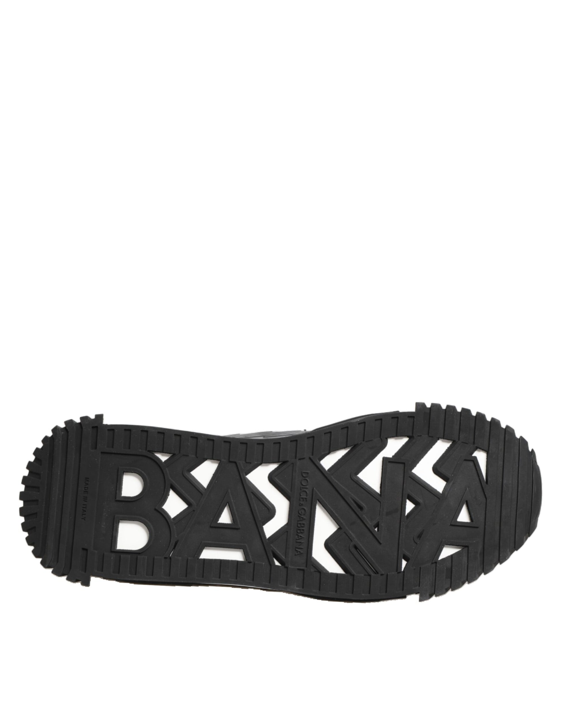 Dolce & Gabbana Black Logo Lace Low Top NS1 Sneaker Shoes - ACCEXO