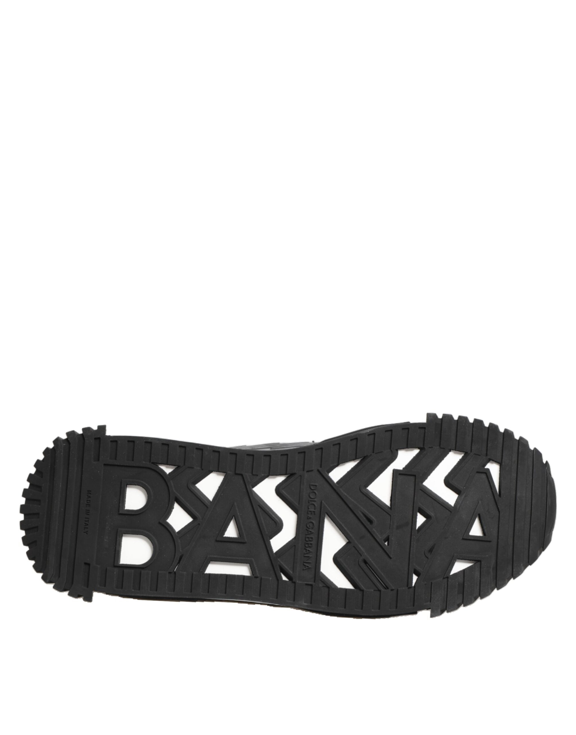 Dolce & Gabbana Black Logo Lace Low Top NS1 Sneaker Shoes - ACCEXO