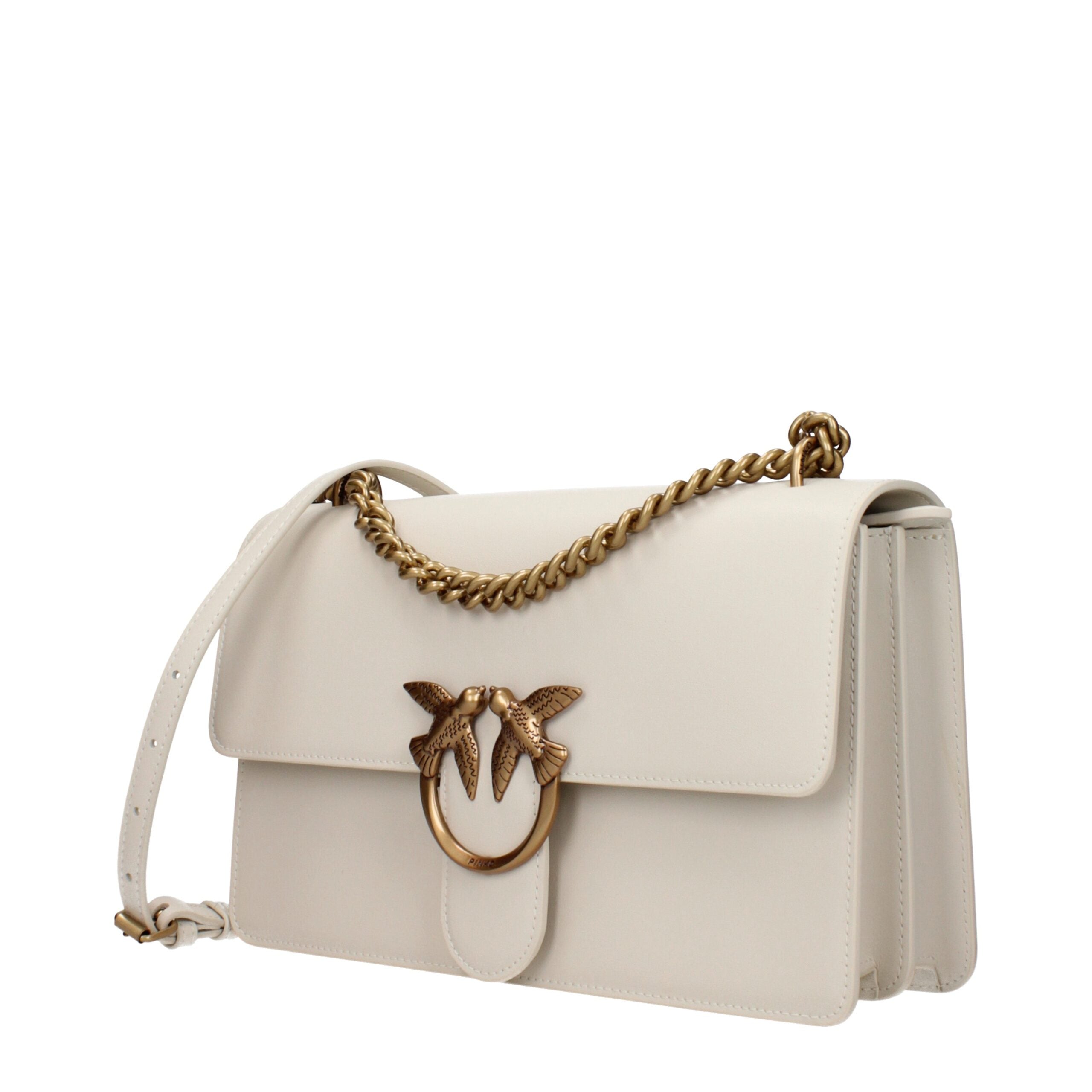 PINKO Beige Leather Crossbody Bags