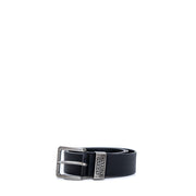 Armani Exchange Black Leather Regular Belt