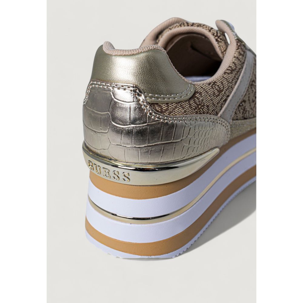 Guess Beige Polyester Sneaker - ACCEXO