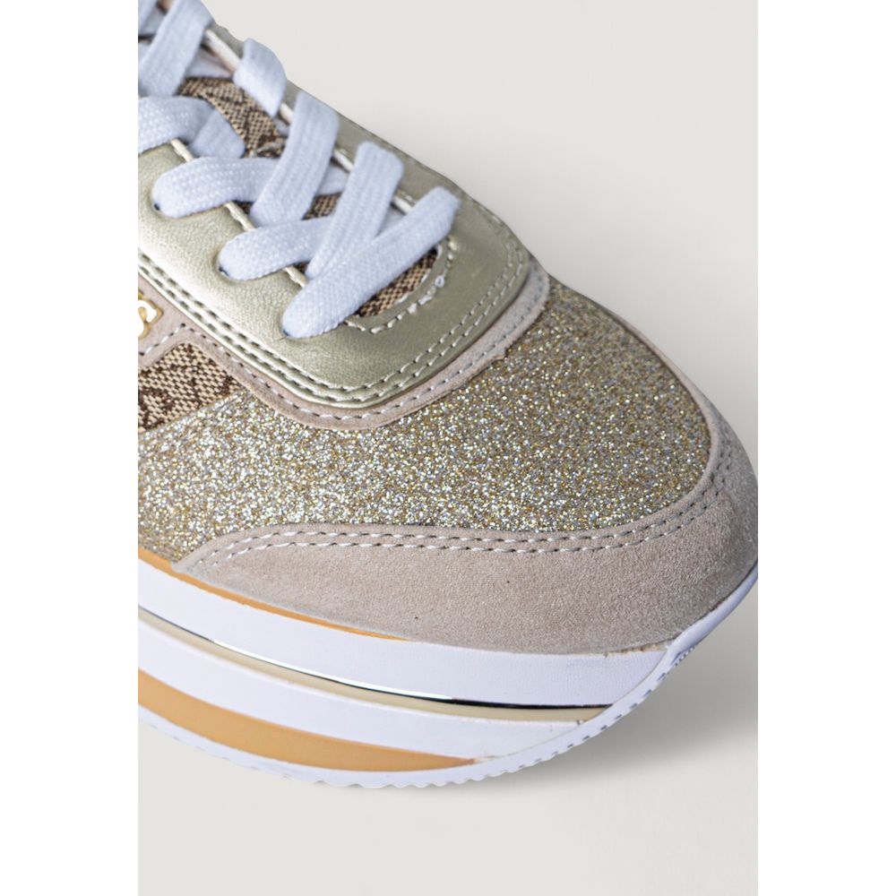 Guess Beige Polyester Sneaker - ACCEXO