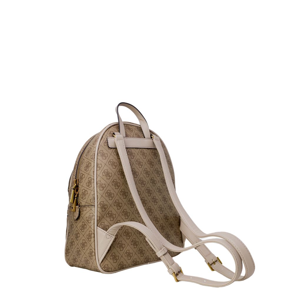 Guess Brown Polyethylene Backpack - ACCEXO