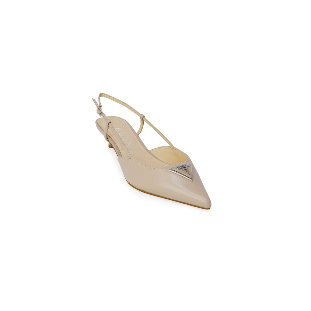 Guess Beige Polyester High Heel - ACCEXO