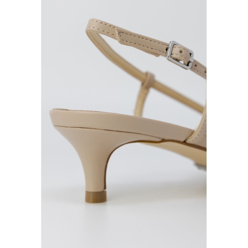 Guess Beige Polyester High Heel - ACCEXO