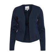ICHI Blue Polyester Blazer - ACCEXO