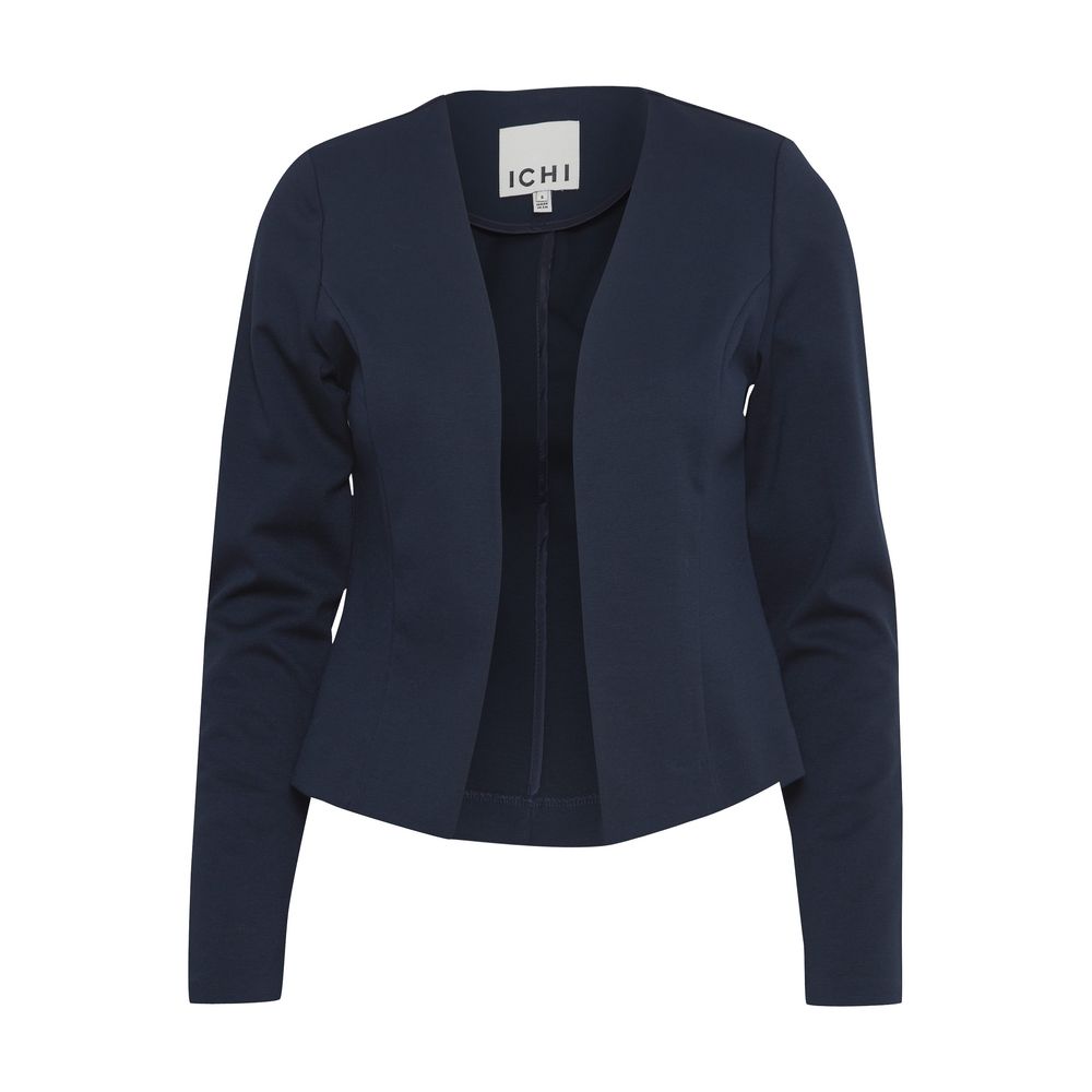 ICHI Blue Polyester Blazer - ACCEXO