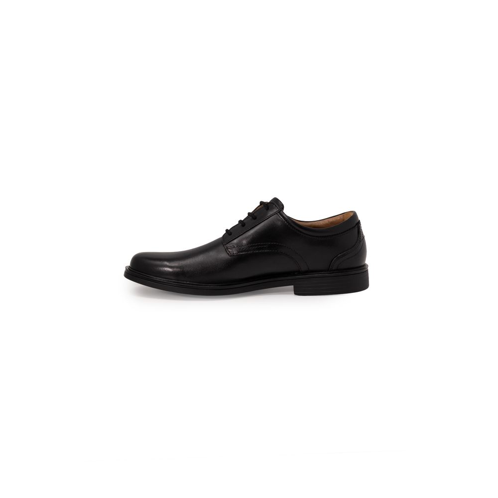 Clarks Black Leather Oxfords And Derby - ACCEXO