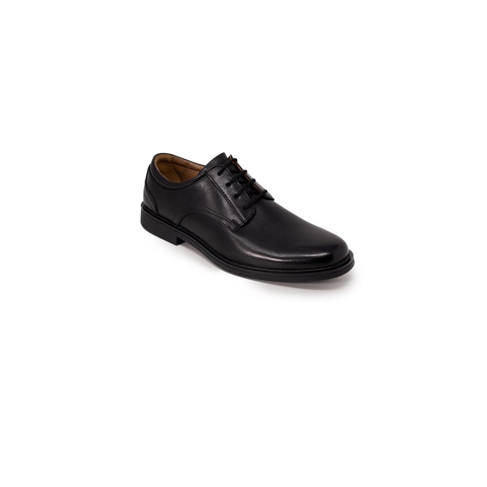 Clarks Black Leather Oxfords And Derby - ACCEXO