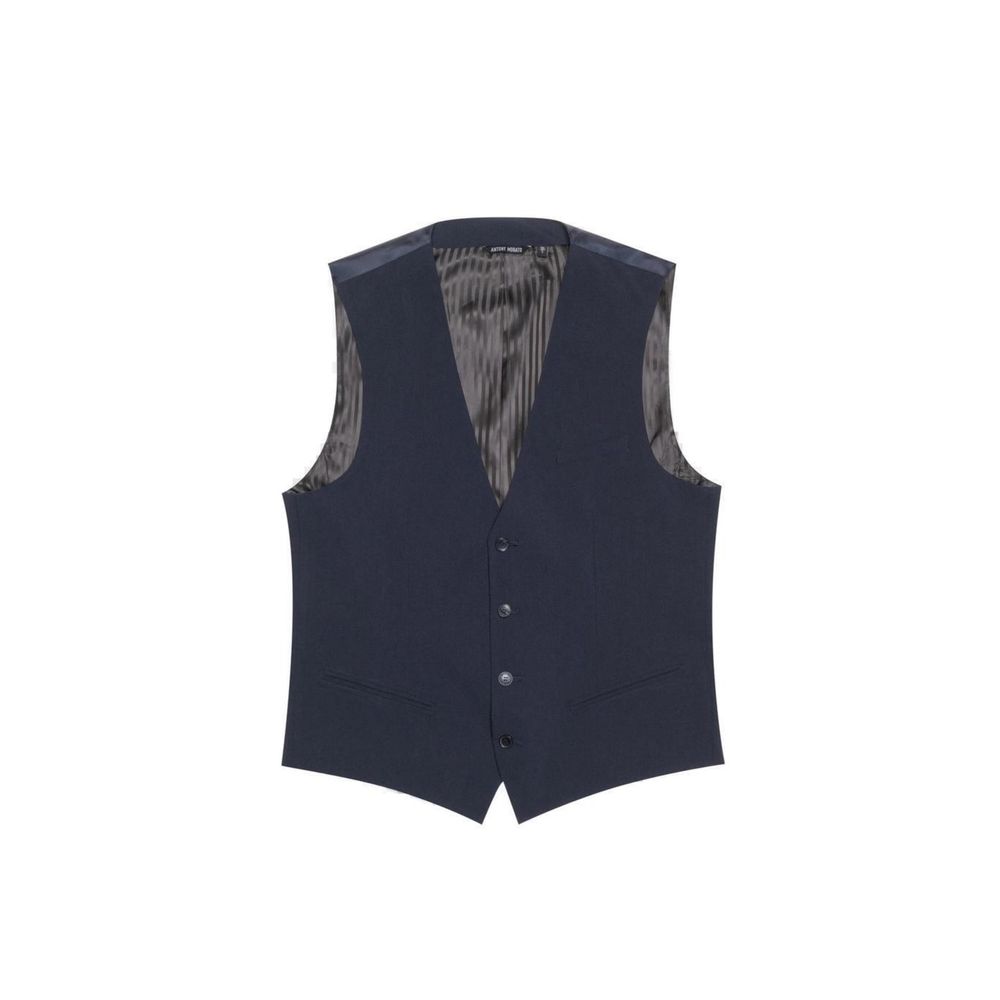 Antony Morato Blue Polyester Waistcoat Main image