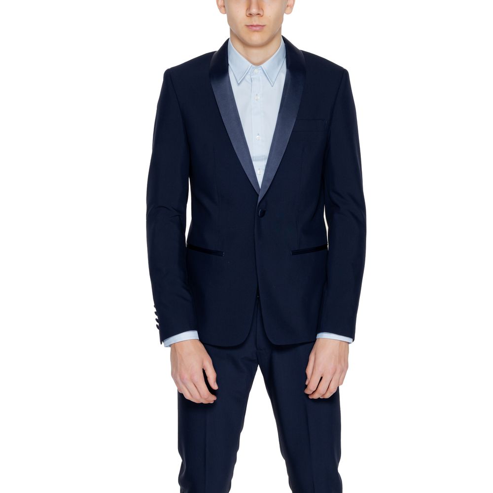 Antony Morato Blue Polyester Blazer Main image