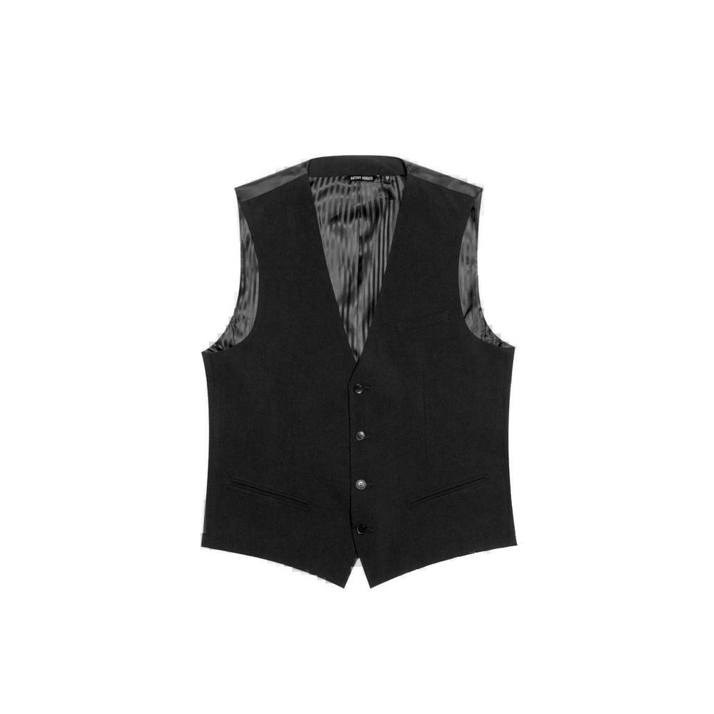 Antony Morato Black Polyester Waistcoat Main image