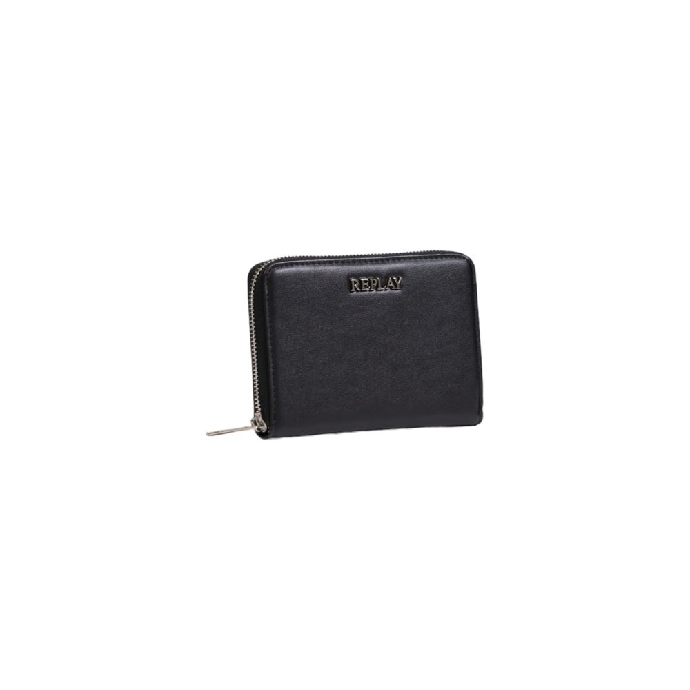 Replay Black Polyester Wallet - ACCEXO