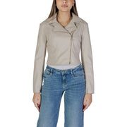 Guess Beige Polyethylene Jackets & Coat - ACCEXO