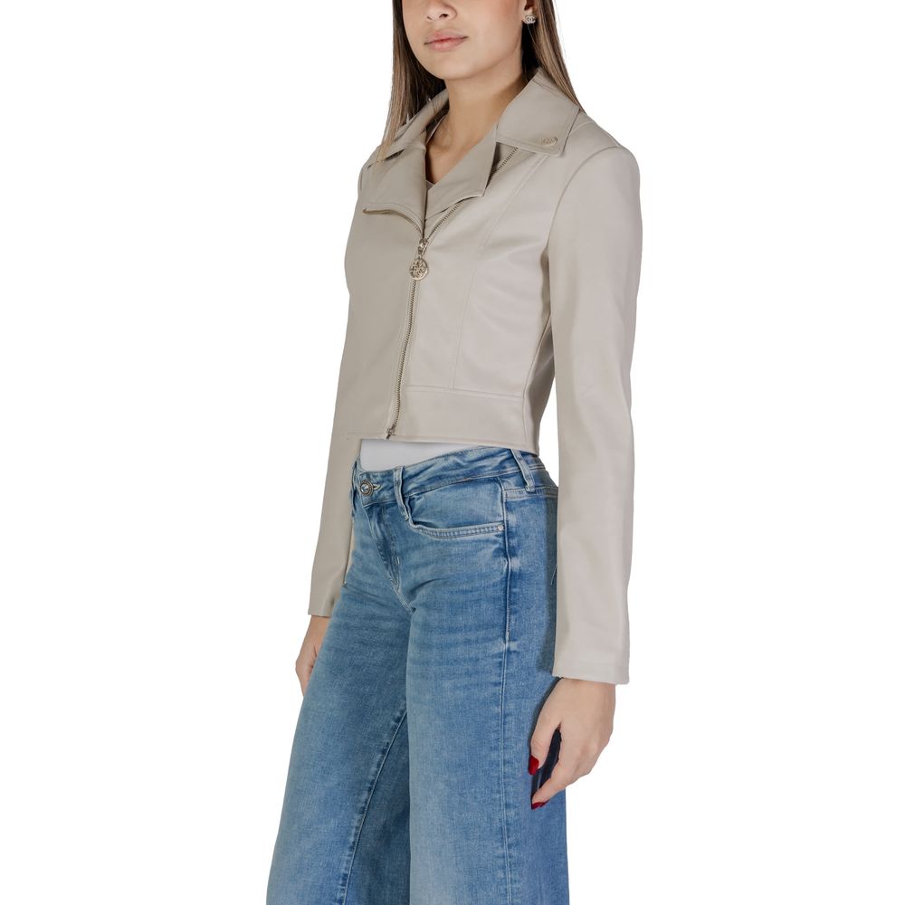 Guess Beige Polyethylene Jackets & Coat - ACCEXO