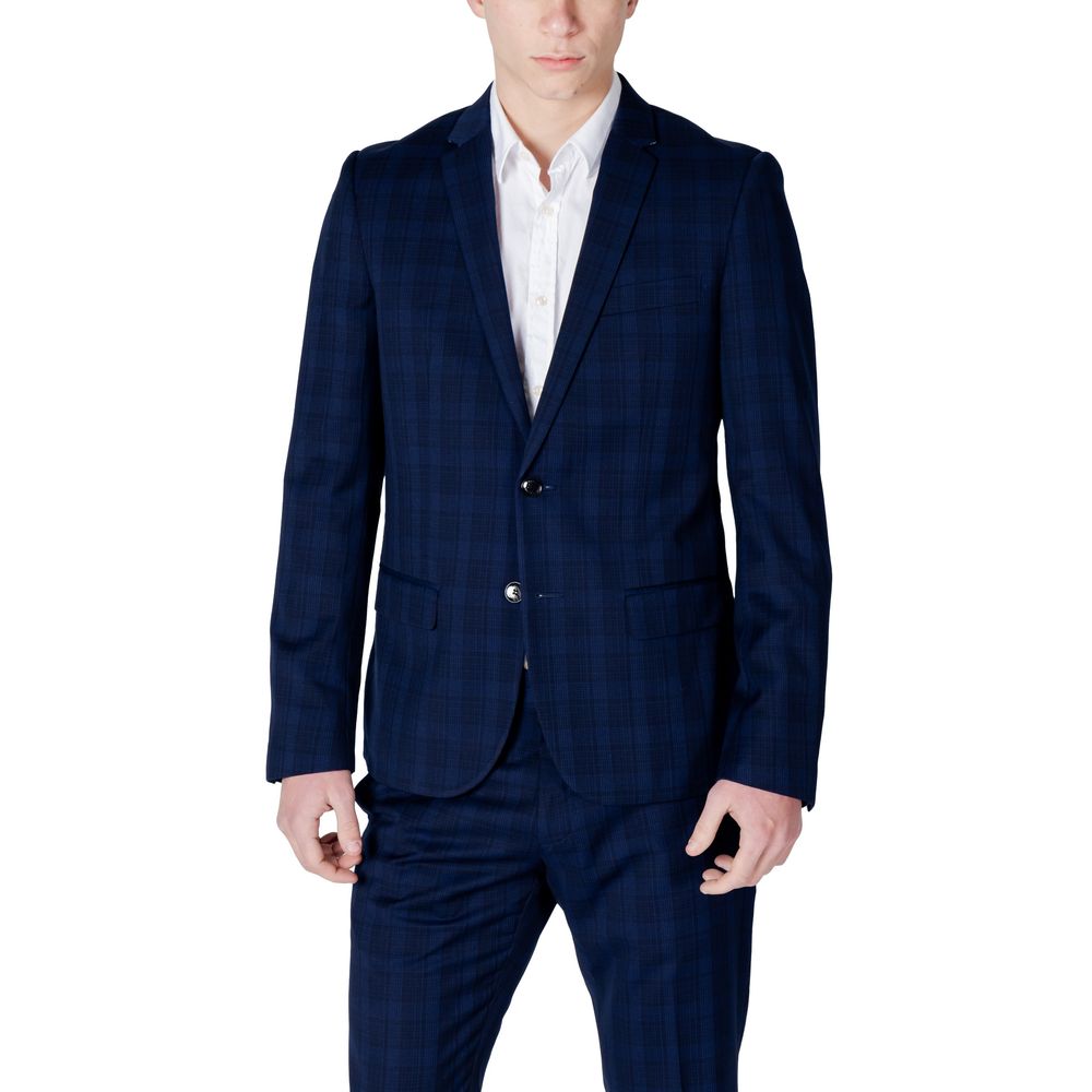Antony Morato Blue Polyester Blazer Main image