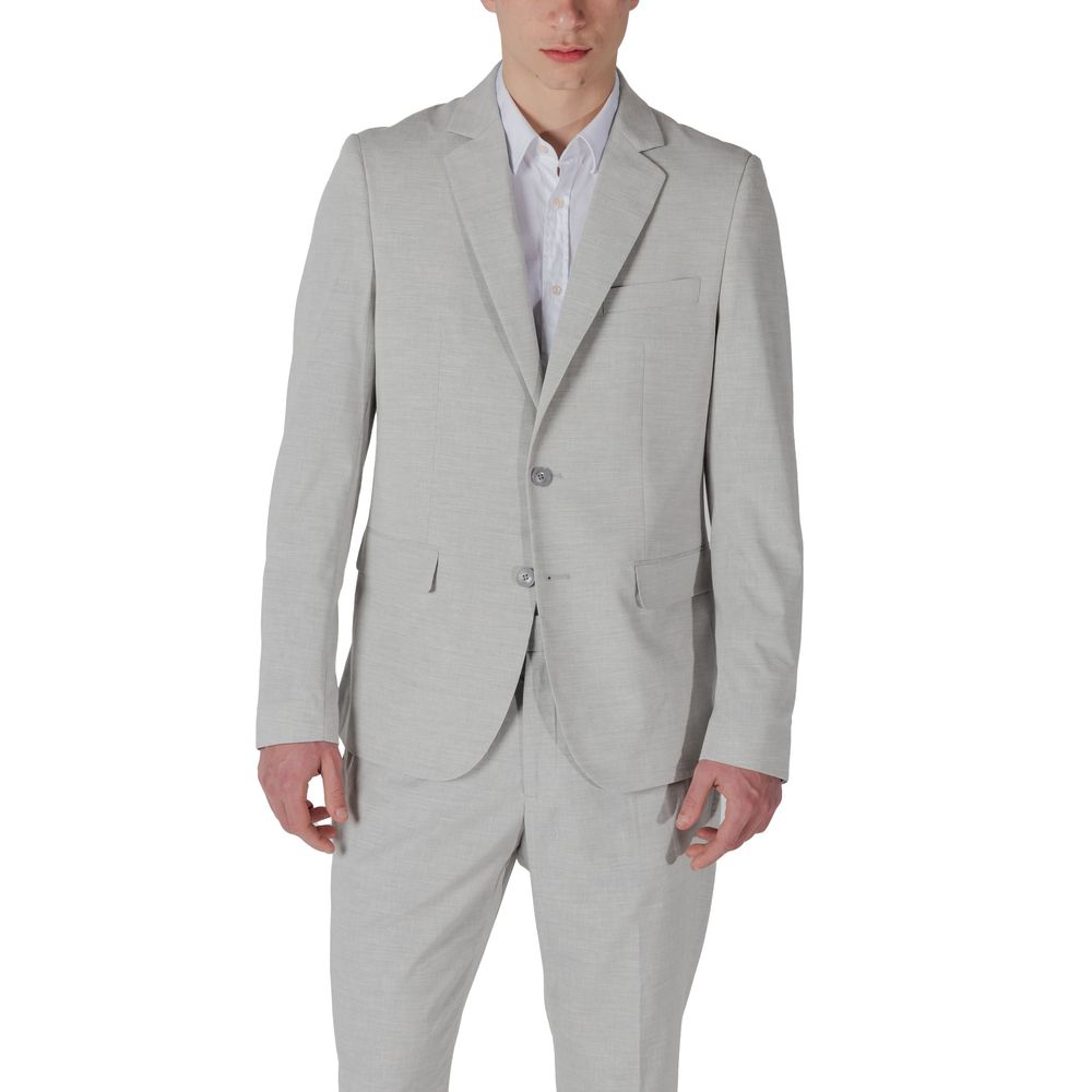 Antony Morato Gray Polyester Blazer Main image