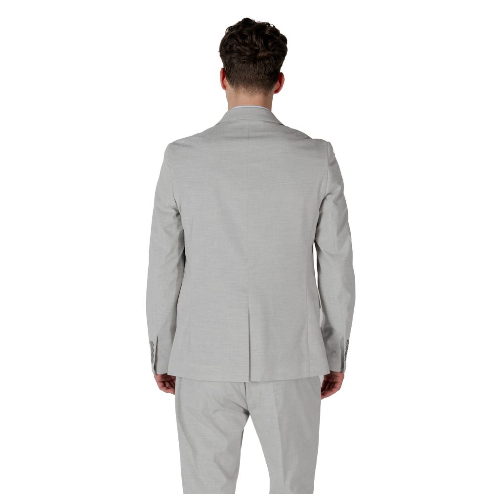 Antony Morato Gray Polyester Blazer Secondary image