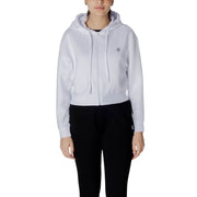 Armani Exchange White Cotton Hoodie