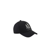 Armani Exchange Black Cotton Caps Baseball Hat - ACCEXO