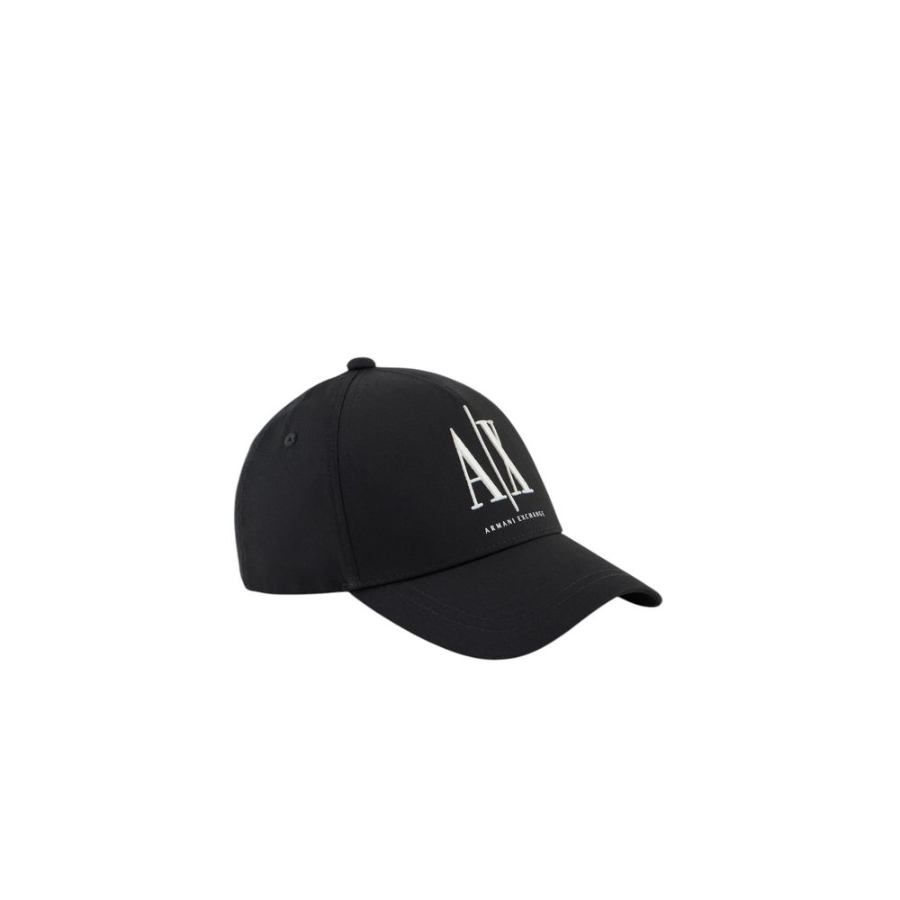 Armani Exchange Black Cotton Caps Baseball Hat - ACCEXO