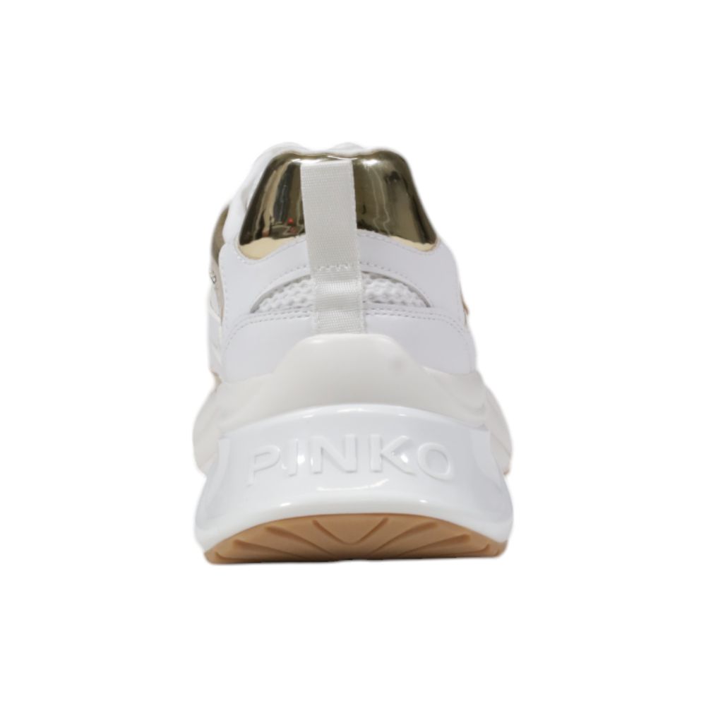 PINKO White Leather Sneaker - ACCEXO