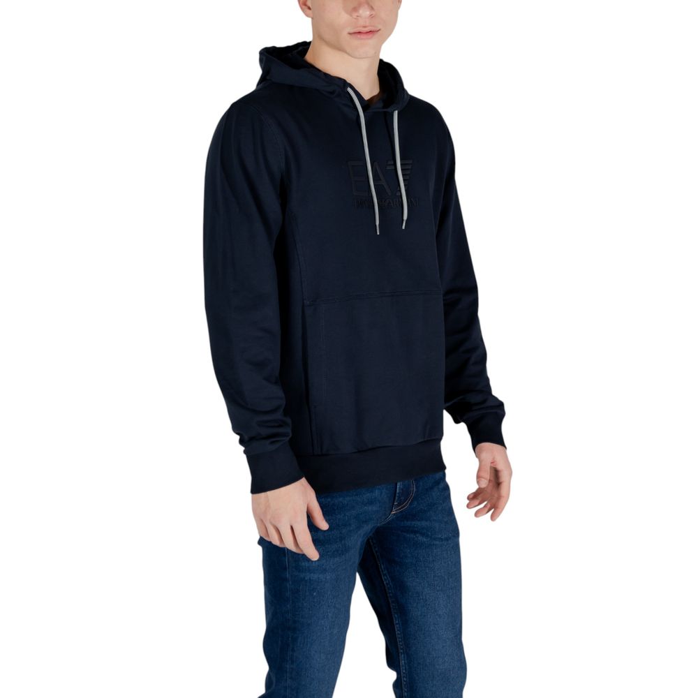 EA7 Emporio Armani Blue Cotton Hoody - ACCEXO