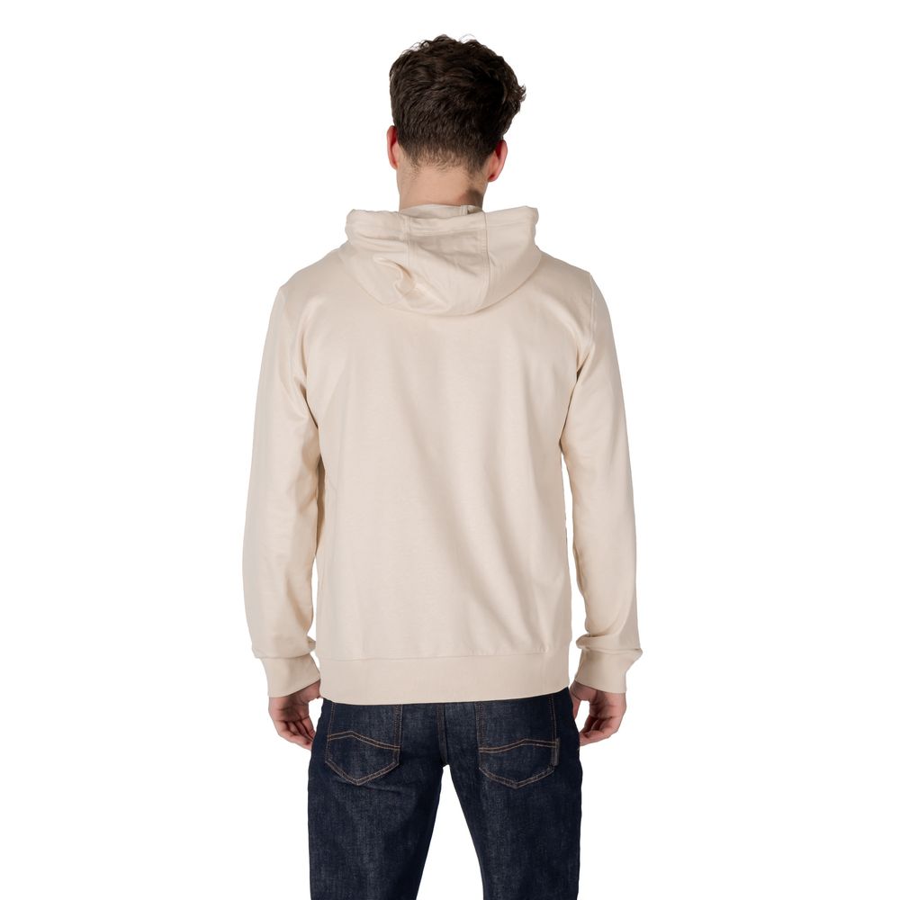 EA7 Emporio Armani Beige Cotton Hoody - ACCEXO