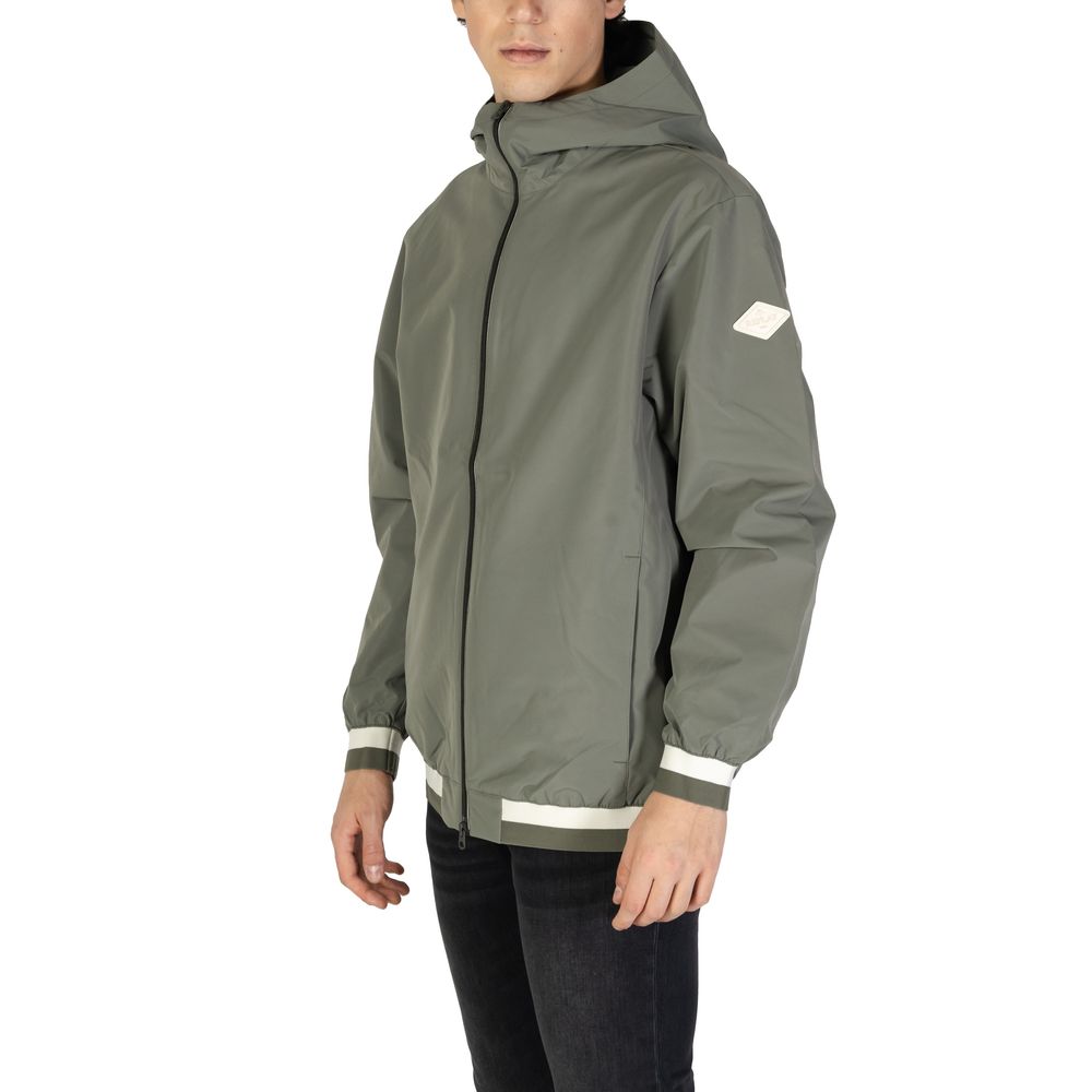 Replay Green Polyester Jackets & Coat - ACCEXO