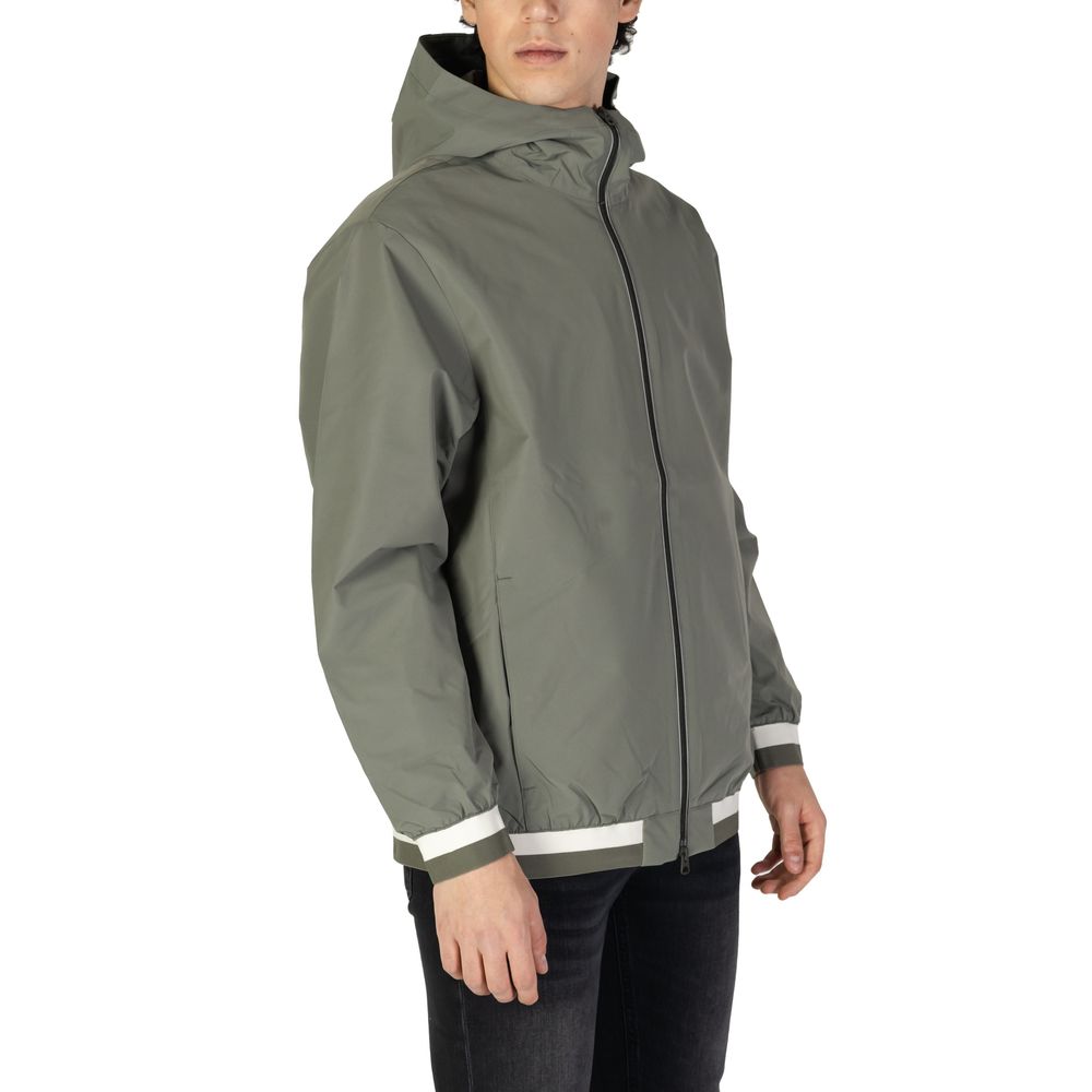 Replay Green Polyester Jackets & Coat - ACCEXO