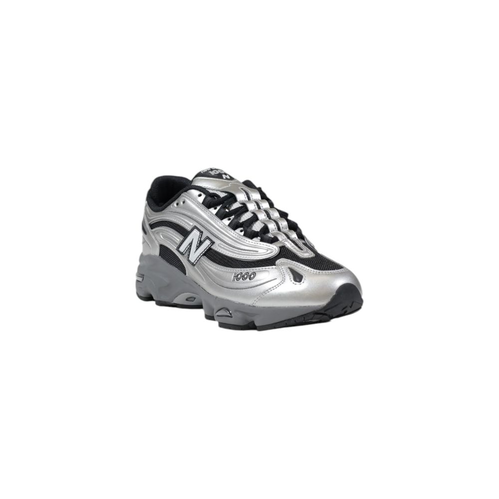New Balance Silver Synthetic Sneaker - ACCEXO