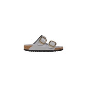 Birkenstock Gray Leather Slipper - ACCEXO