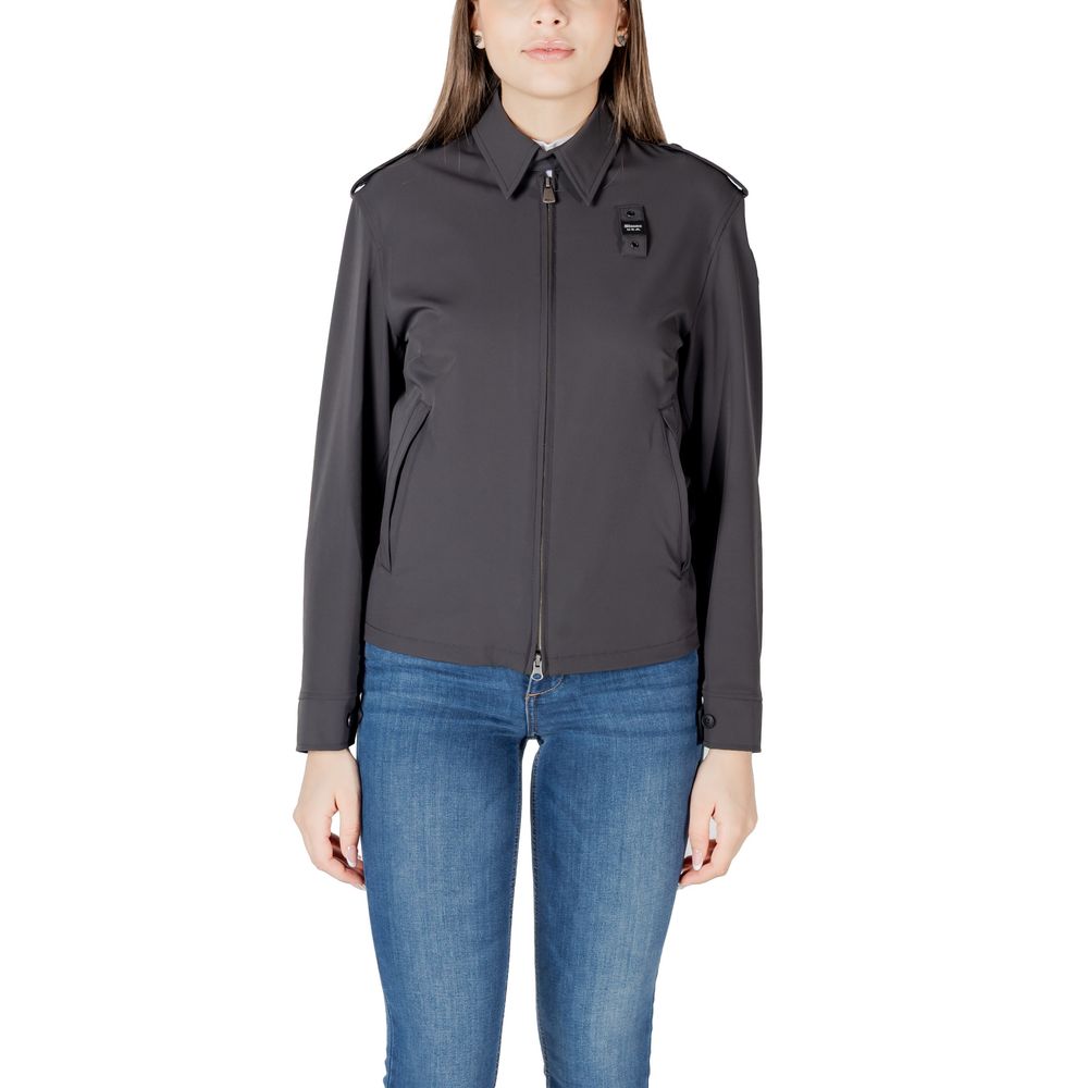 Blauer Black Polyamide Jackets & Coat - ACCEXO