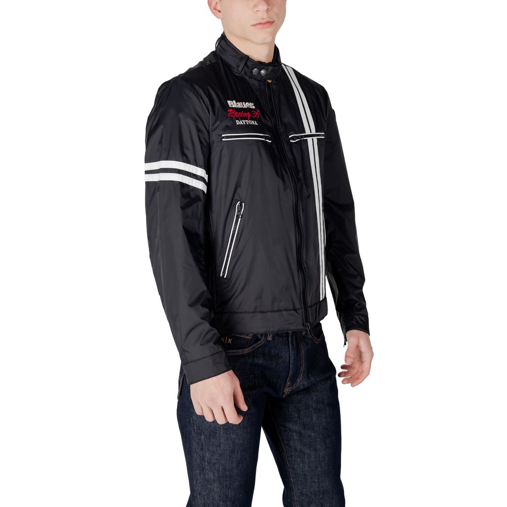 Blauer Black Polyamide Jackets & Coat - ACCEXO