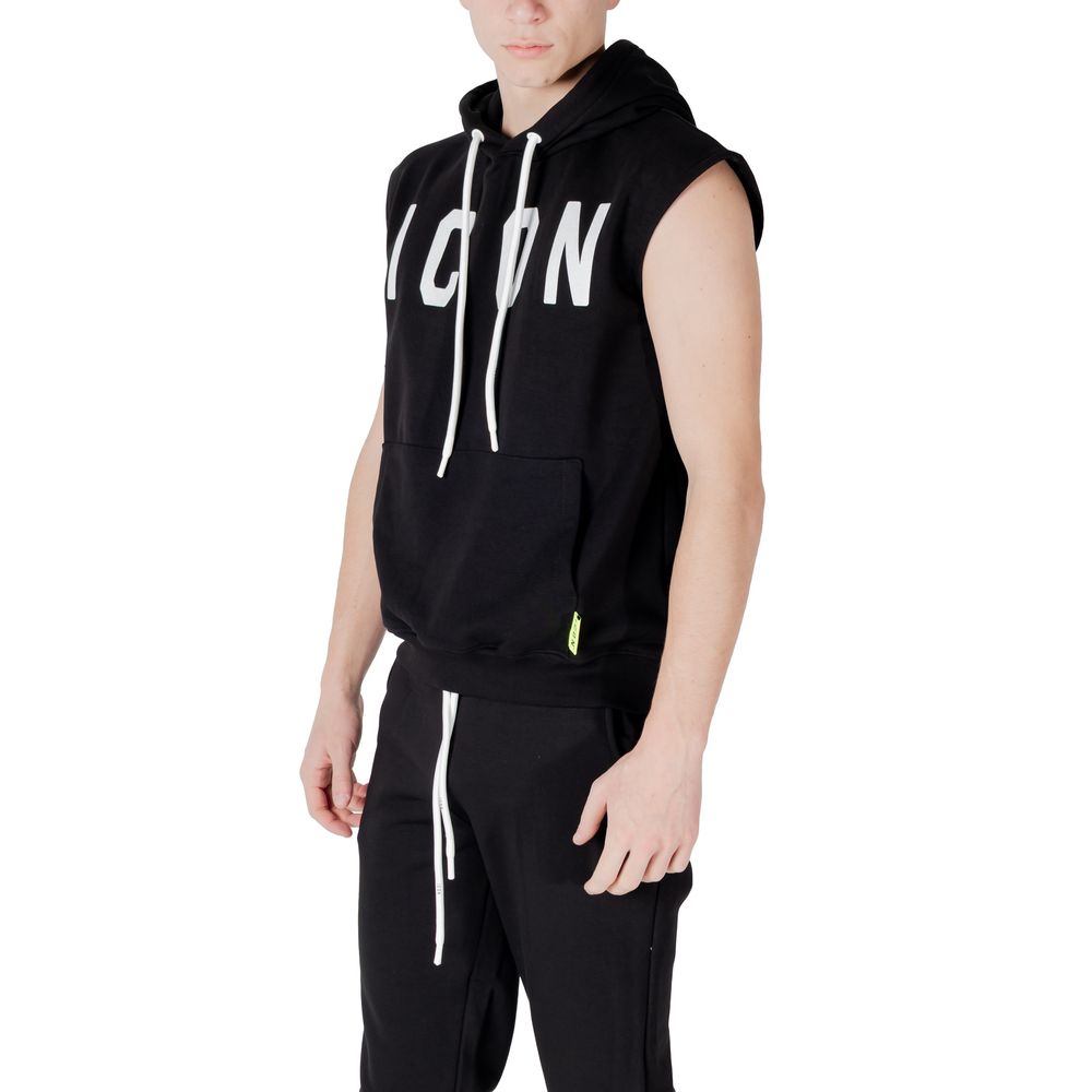 Icon Black Cotton Hoody - ACCEXO