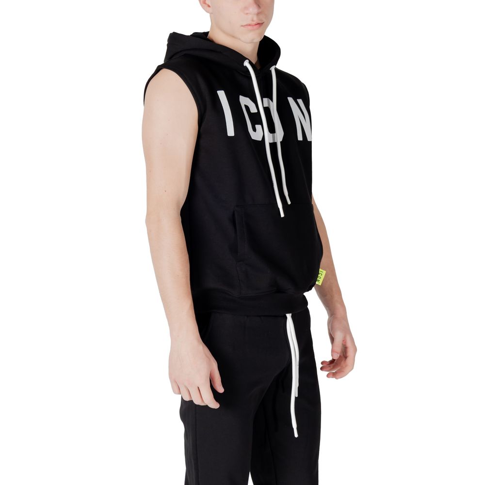 Icon Black Cotton Hoody - ACCEXO