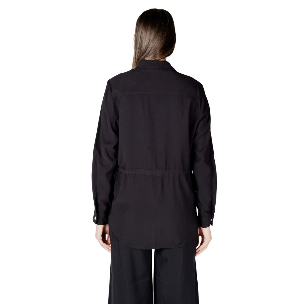 Only Black Viscose Shirt - ACCEXO