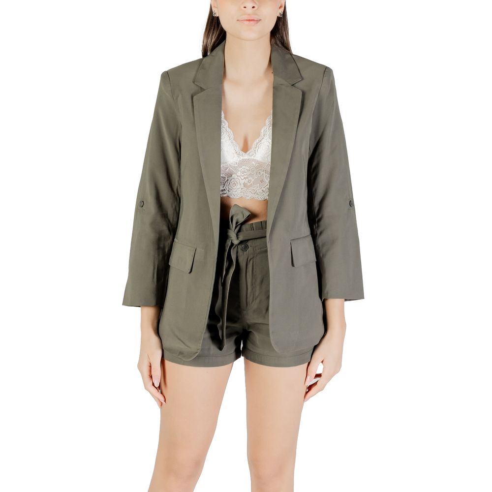 Only Green Viscose Blazer - ACCEXO
